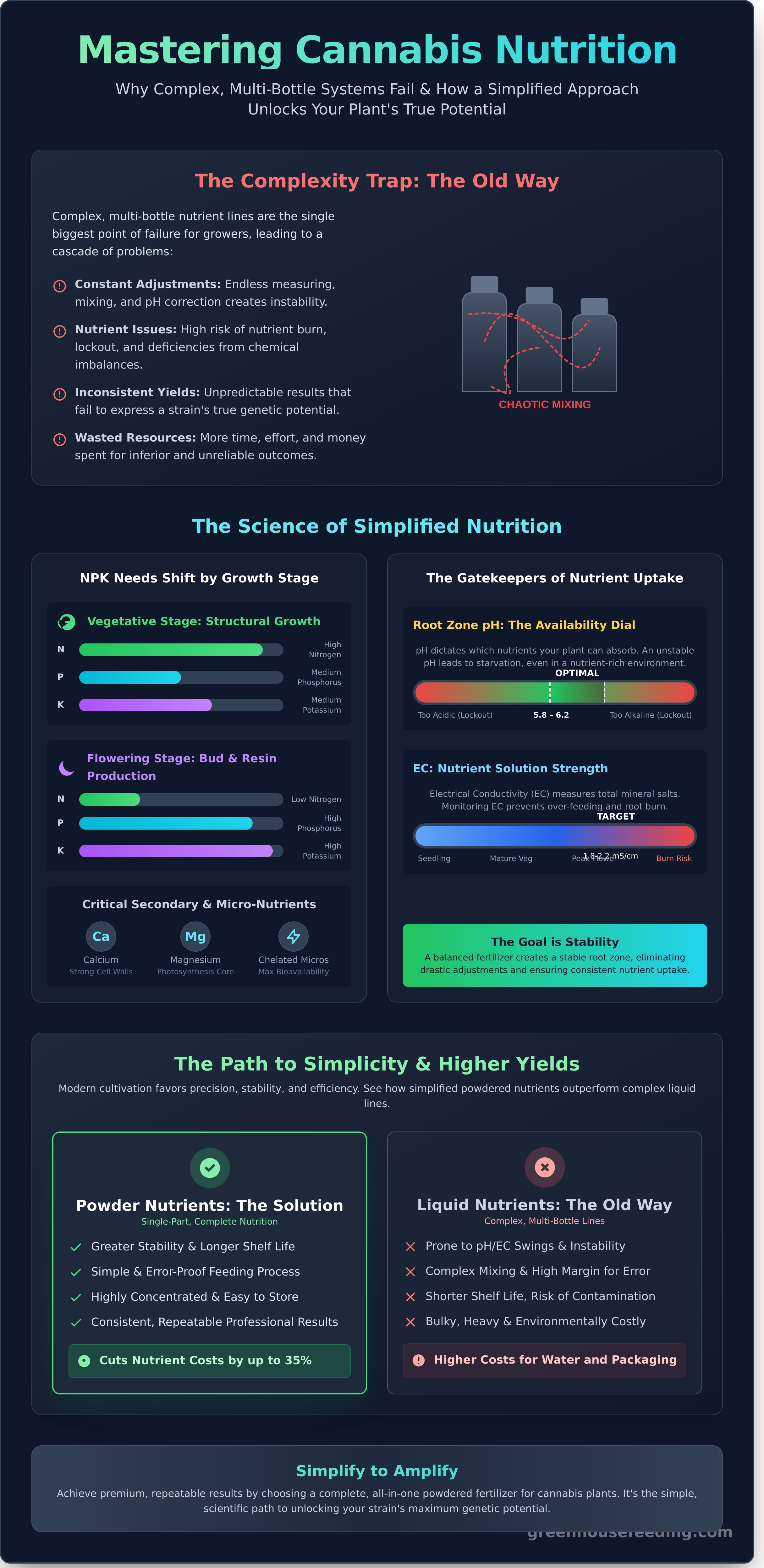 Fertilizer for Cannabis Plants: The Expert Guide to Optimal Feeding infographic