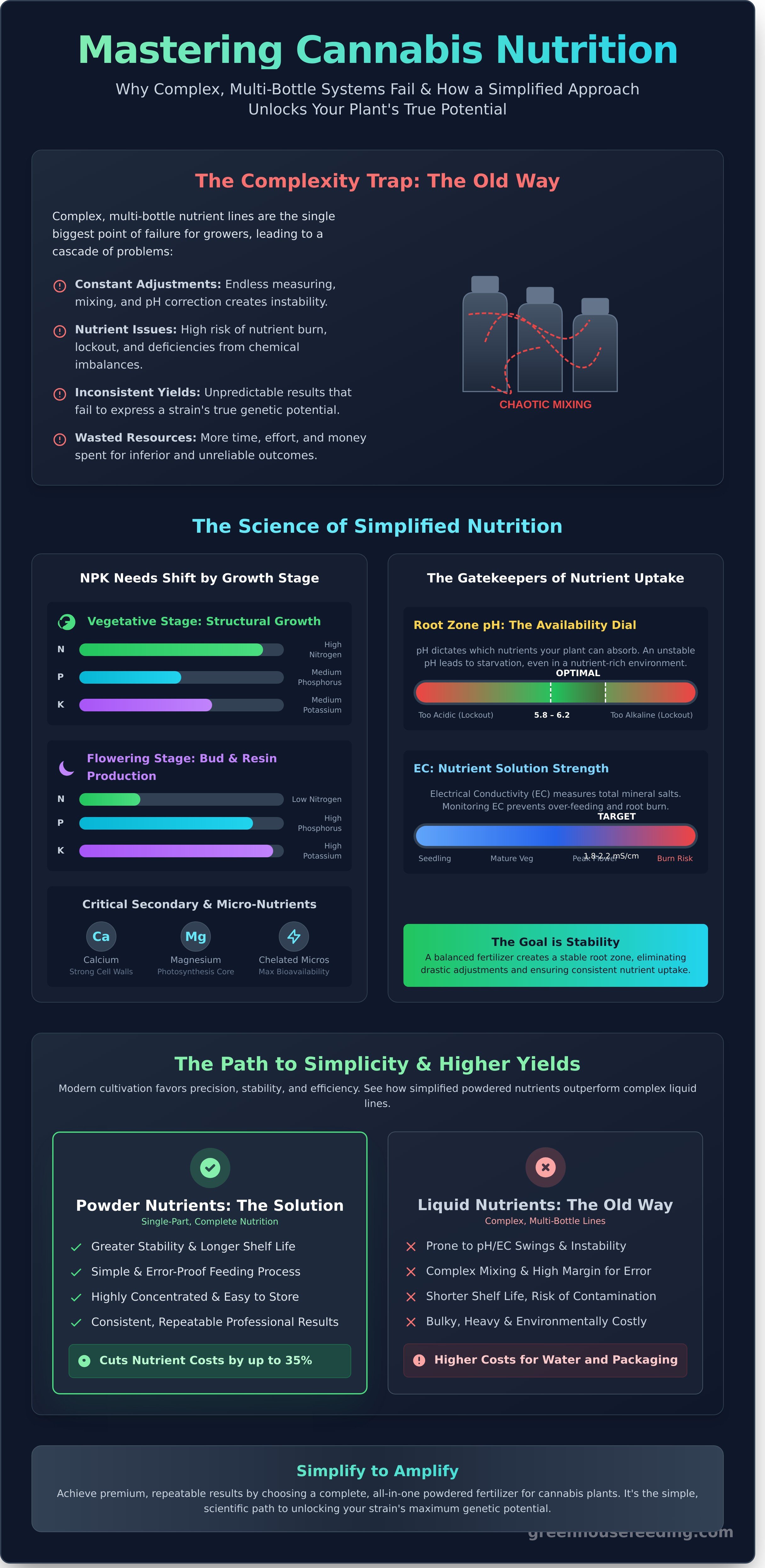 Fertilizer for Cannabis Plants: The Expert Guide to Optimal Feeding infographic